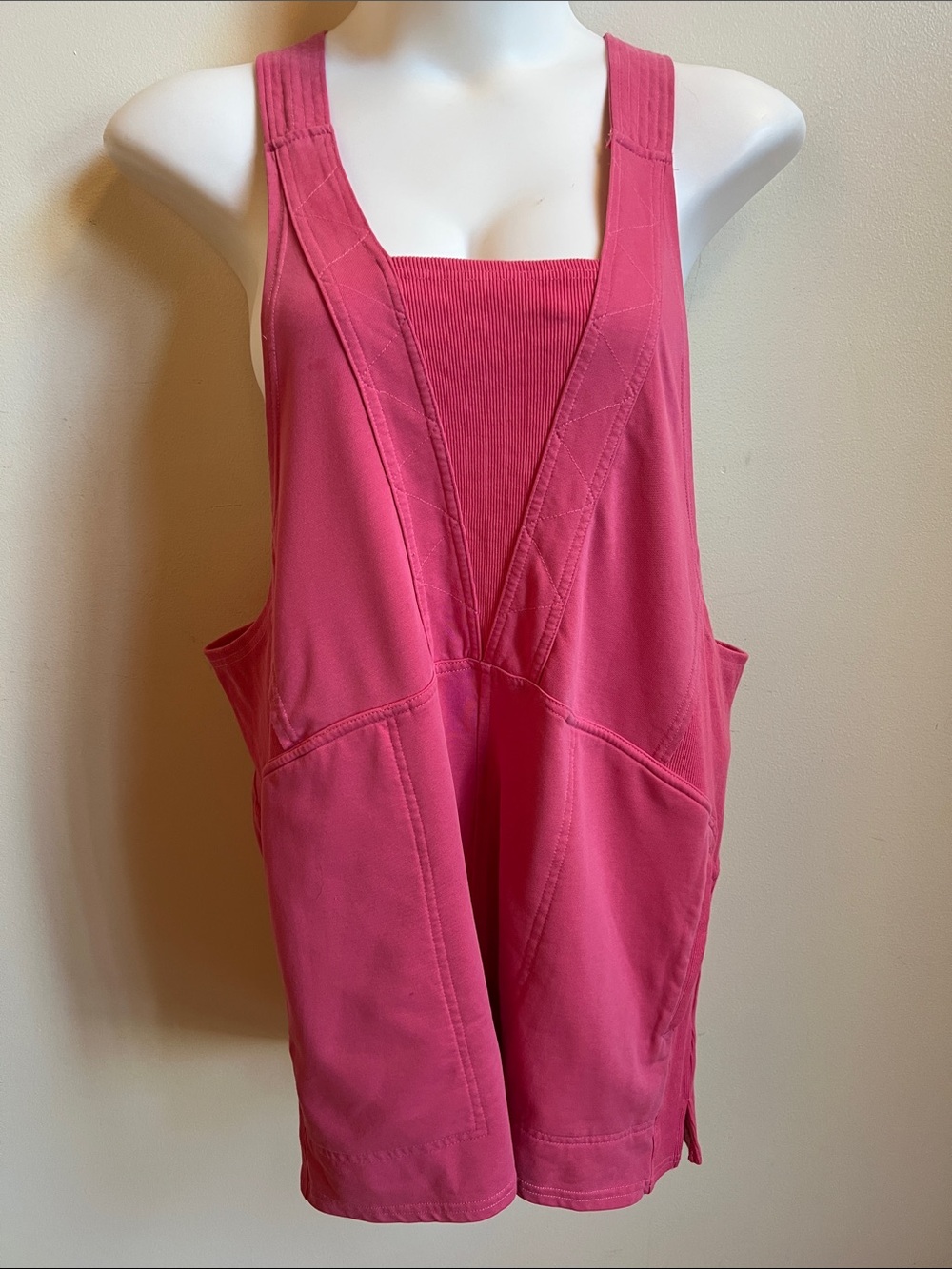 Blakely Pink Romper with pockets casual comfy whimsy loungewear